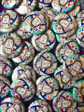 Bob Dylan Button Badge | psychedelic trippy art | retro music pin