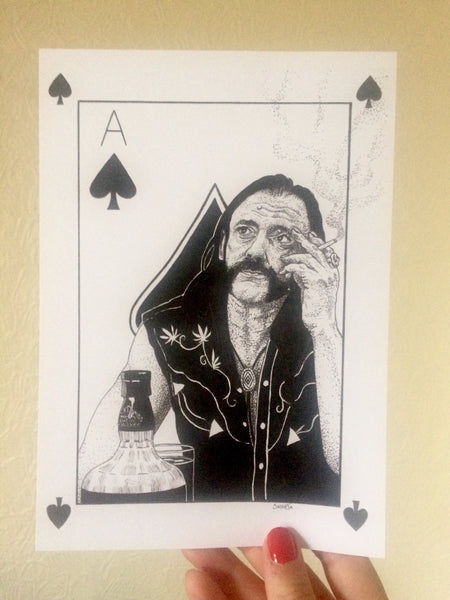 Lemmy Motorhead A5 Art Print