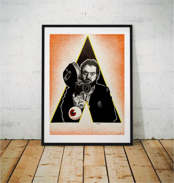 Stanley Kubrick A Clockwork Orange Original Portrait | A3 Artwork | Cinema Film Fan Gift | Director The Shining 2001 Space Odyssey