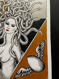 Medusa Rising Original Art | occult witchy art | pen and ink | alchemy | pagan Wicca home decor | Greek mythology | feminist wall art