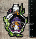 Magick Mushroom Vinyl Sticker | magic mushroom art | fungi lovers gift | witchy journal sticker | psychedelic trippy art