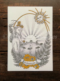 Midsummer Litha A4 Art Print