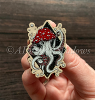 Amanita Octopus Pin Badge