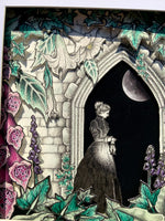 Victorian Gothic Garden Papercut Box Frame Art