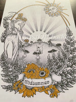 Midsummer Litha A4 Art Print