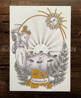Midsummer Litha A4 Art Print