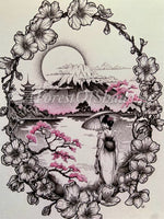Sakura Cherry Blossom Art Print