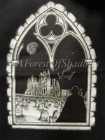 Dracula at Whitby Abbey Cotton Tote Bag