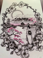 Sakura Cherry Blossom Art Print