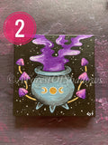 Halloween Witchy Mini Canvas Painting