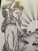Midsummer Litha A4 Art Print