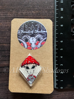 Amanita Alien Mushroom Pin Badge