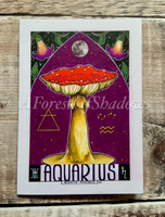 Aquarius Fungi Birthday Card