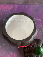 Amanita Hand Painted Ceramic Pumpkin Trinket Box