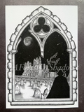 Dracula at Whitby Abbey A4 Art Print