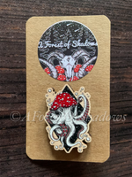 Amanita Octopus Pin Badge