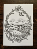 Home Sweet Home A4 Art Print
