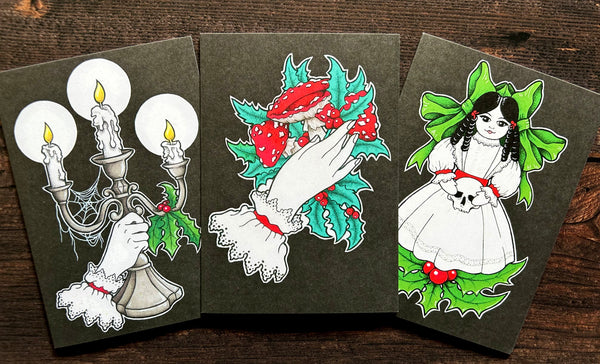 Victorian Gothic Christmas Card Pack