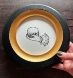 “Ethereal Embrace” Framed Original Illustration.