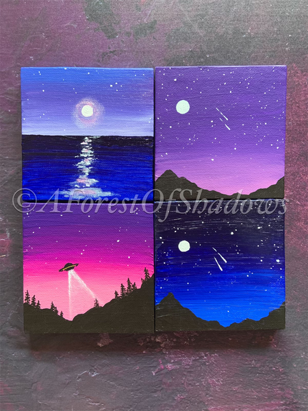 Easy mini canvas online painting