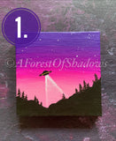Night Sky Mini Canvas Painting
