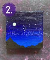 Night Sky Mini Canvas Painting