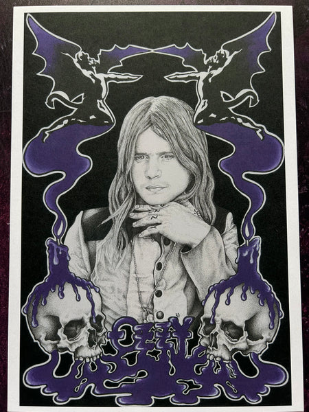 Ozzy Osbourne A4 Art Print