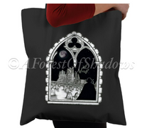 Dracula at Whitby Abbey Cotton Tote Bag