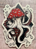 Mushroom Octopus Sticker