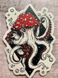 Mushroom Octopus Sticker