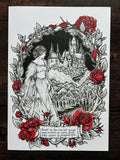 Medieval Maiden A4 Art Print