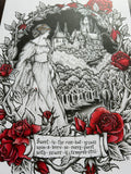 Medieval Maiden A4 Art Print