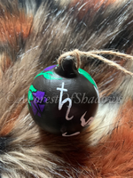 Witchy Poison Plant Handpainted Ceramic Bauble