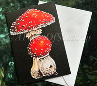 Fly Agaric Greetings Card.