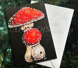Fly Agaric Greetings Card.