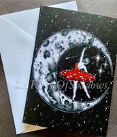 Amanita Muscaria Pack of Four Greetings Cards.