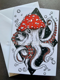 Amanita Muscaria Pack of Four Greetings Cards.