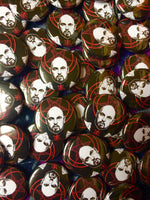 Anton LaVey Button Badge, Church of Satan, Occult Art