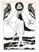 Valkyrie Original Artwork, Pagan Art, Norse Mythology, Occult Art, vikings