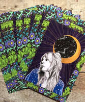 Stevie Nicks A4 Art Print | Witchy Art Nouveau Wall Art | Fleetwood Mac fan gift | boho gypsy home decor | Moon goddess poster | Music print