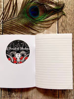 Datura and Aconite A6 Pack of Two Notebooks | botanical illustration | witchy pagan occult art | journaling | poisonous herbs plants