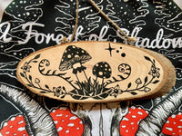 Magic Mushroom Hand Painted Wood Slice | Amanita Muscaria art | witchy boho decor |  cottagecore rustic home decor | fungi lovers gift