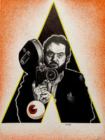 Stanley Kubrick A Clockwork Orange Original Portrait | A3 Artwork | Cinema Film Fan Gift | Director The Shining 2001 Space Odyssey