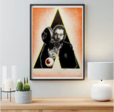 Stanley Kubrick A Clockwork Orange Original Portrait | A3 Artwork | Cinema Film Fan Gift | Director The Shining 2001 Space Odyssey