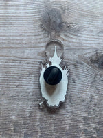 Black Metal Church Burner Pin Badge, occult pin, witchy pin, skull pin