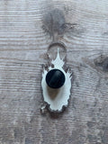 Black Metal Church Burner Pin Badge, occult pin, witchy pin, skull pin