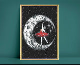 Amanita Ballerina A5 Art Print | witchy mushroom art | full moon celestial wall decor | fungi lovers print | inspirational wall art