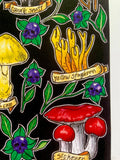 Poisonous Fungi A4 Art Print, mushroom art, witchy art, cottagecore wall decor, fungi lovers gift