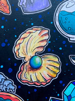 Sea Witch Aesthetic Original Artwork, witchy art, cottagecore art