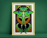 Luna Moth Original Witchy Art